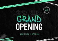 Street Grand Opening Postcard Design