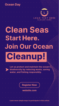 Ocean Day Clean Up Minimalist YouTube Short