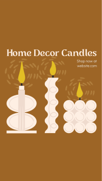 Home Decor Candles Facebook Story