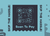 Easy QR Code Payment Postcard Design