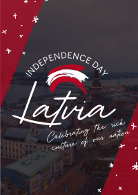 Latvia Independence Day Flyer