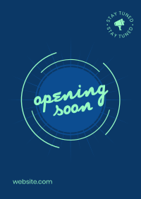 Simple Business Opening Soon Poster