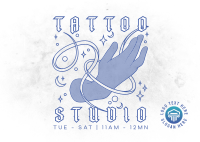 Tattoo Shop Postcard example 1