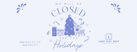 Closed for the Holidays Facebook Cover Image Preview