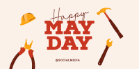 Happy May Day Twitter Post Design