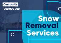 Simple Snow Removal Postcard