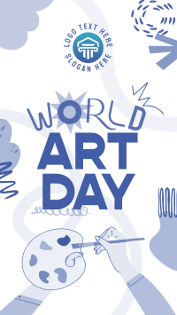 Quirky World Art Day TikTok Video