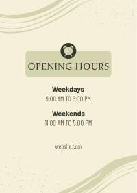 New Opening Hours Flyer