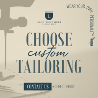 Choose Custom Tailoring Instagram Post