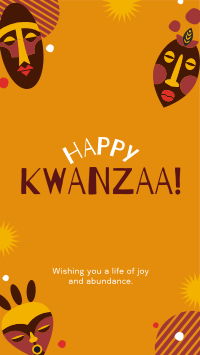 Kwanzaa Mask Instagram Story