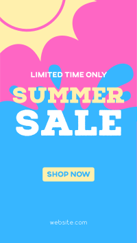 Summer Sale Splash Instagram Story Design