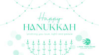 Festive Hanukkah Lights Animation