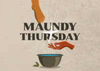 Maundy Thursday Cleansing Postcard