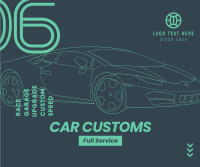 Car Line Facebook Post Design