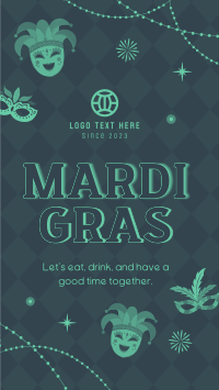 Mardi Gras Masquerade Instagram Reel Image Preview