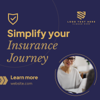 Minimalist Insurance Journey Instagram Post