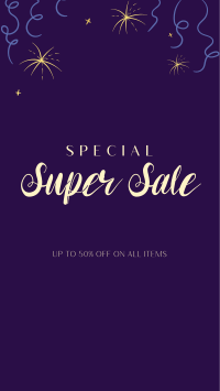 Special Super Sale  Facebook Story