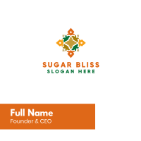 Citrus & Floral Business Card Image Preview
