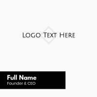 Simple Minimalist Wordmark Business Card Image Preview