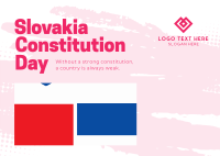 Slovakia Constitution Day Celebration Postcard