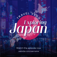 Japan Vlog Instagram Post Design