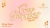 Sparkly Shipping Promo Facebook Event Cover