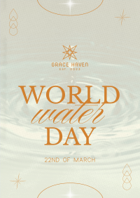 World Water Day Greeting Poster