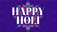 Holi Greeting Flourishes Video