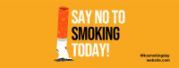 No To Smoking Today Facebook Cover Image Preview