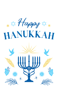 Hanukkah Menorah Instagram Reel Image Preview