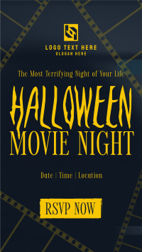 Halloween Movie Night TikTok Video