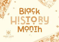 Black Culture Month Postcard Design