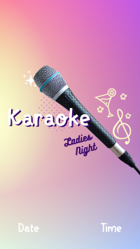 Karaoke Ladies Night Facebook Story