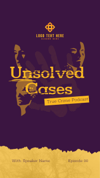 Unsolved Crime Podcast Instagram Story