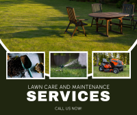 Lawn Care Services Collage Facebook Post