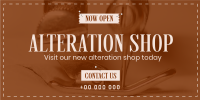 Alteration Shop Twitter Post Design