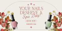 Floral Nail Services Twitter Post