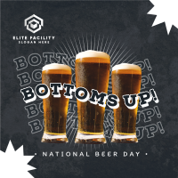 Bottoms Up this Beer Day Instagram Post Image Preview