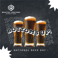 Bottoms Up this Beer Day Instagram Post Image Preview