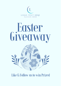 Floral Egg Giveaway Flyer