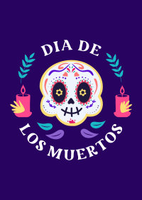 Day of the Dead Badge Poster