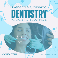 General & Cosmetic Dentistry Instagram Post Design