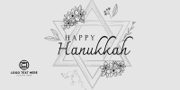 Hanukkah Star Greeting Twitter Post