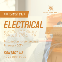 Electrical Repair and Maintenance Instagram Post