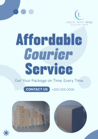 Affordable Courier Service Poster