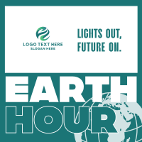 Earth Hour Movement Linkedin Post Design