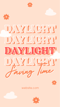 Quirky Daylight Saving Instagram Story