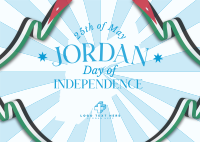 Independence Day Jordan Postcard