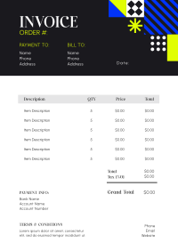 Creative Professional Abstract Invoice