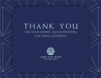 Luxurious Thank You Card example 3